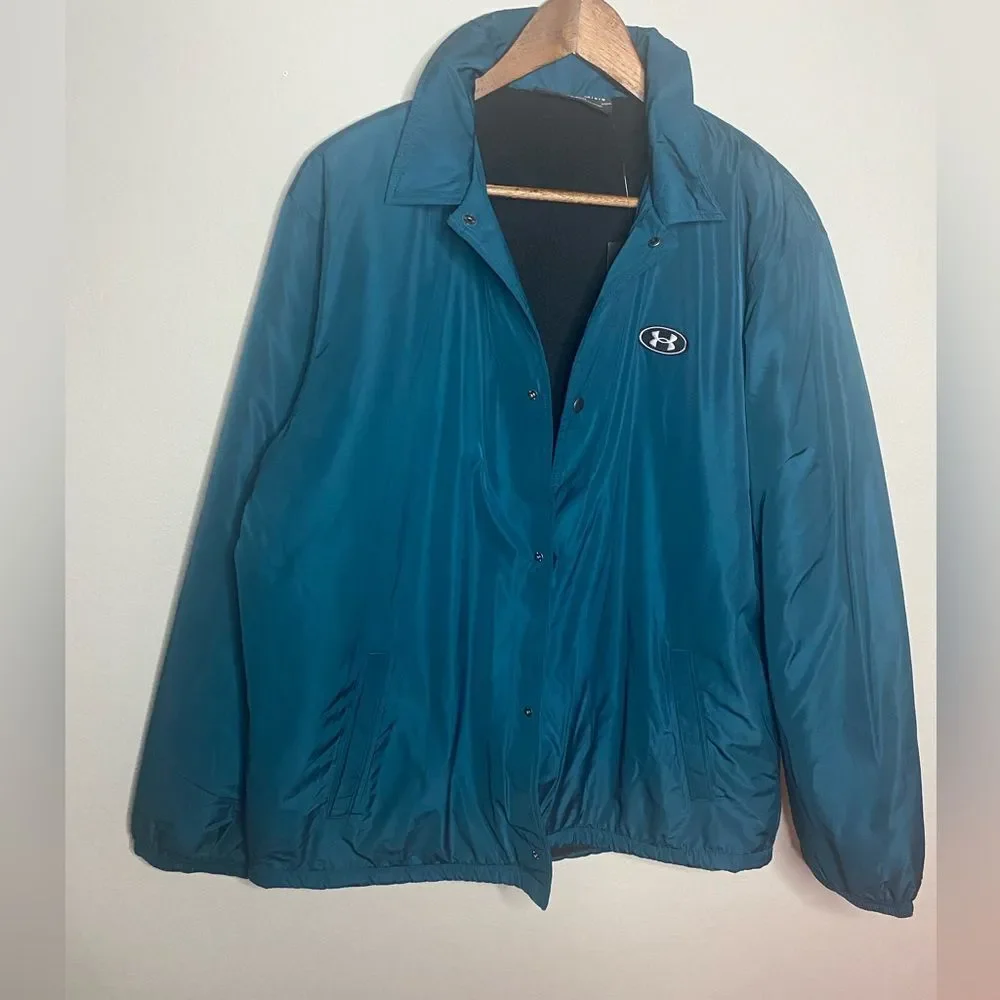 NWT Men’s Under Armour Athletics Teal Loose Fit Jacket Size Large Casual Sporty